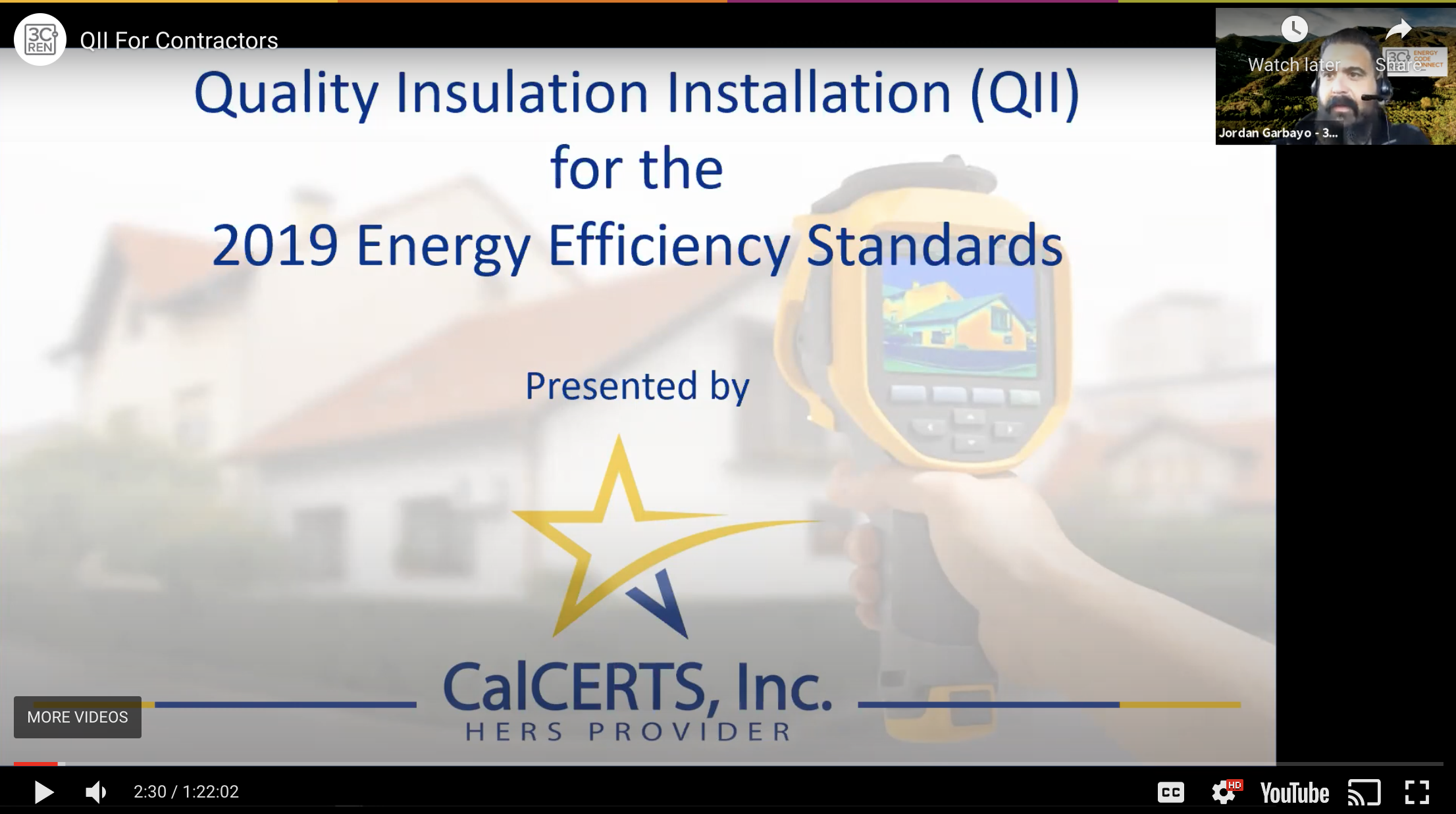 Quality Insulation Instiallation (QII) for the 2019 Energy Efficiency Standards