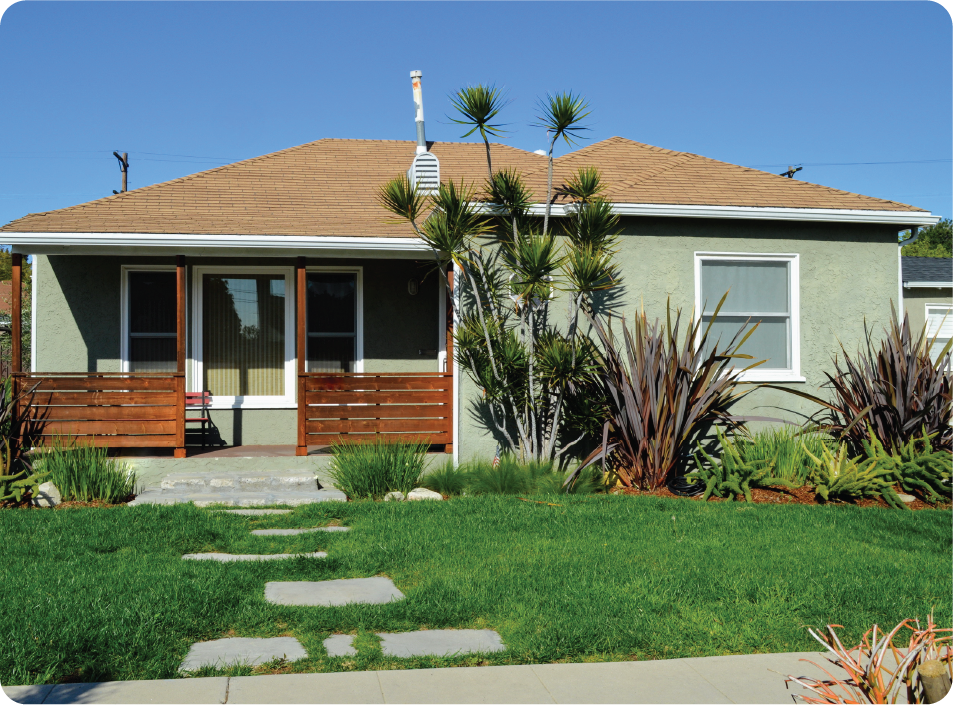 front lawn view of house